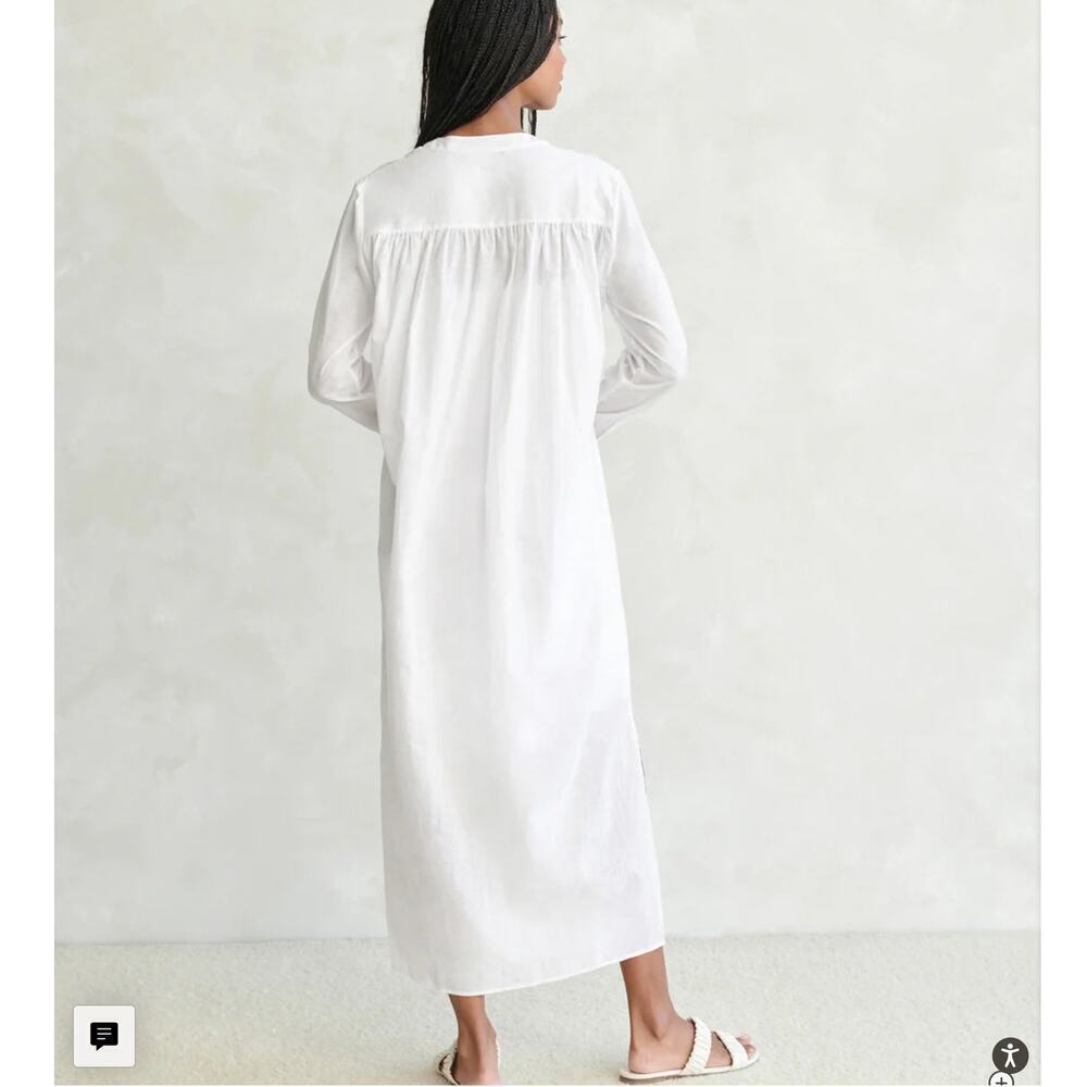Jenni Kayne Capri Caftan Dress In Ivory Size XS Button Up - Picture 11 of 16